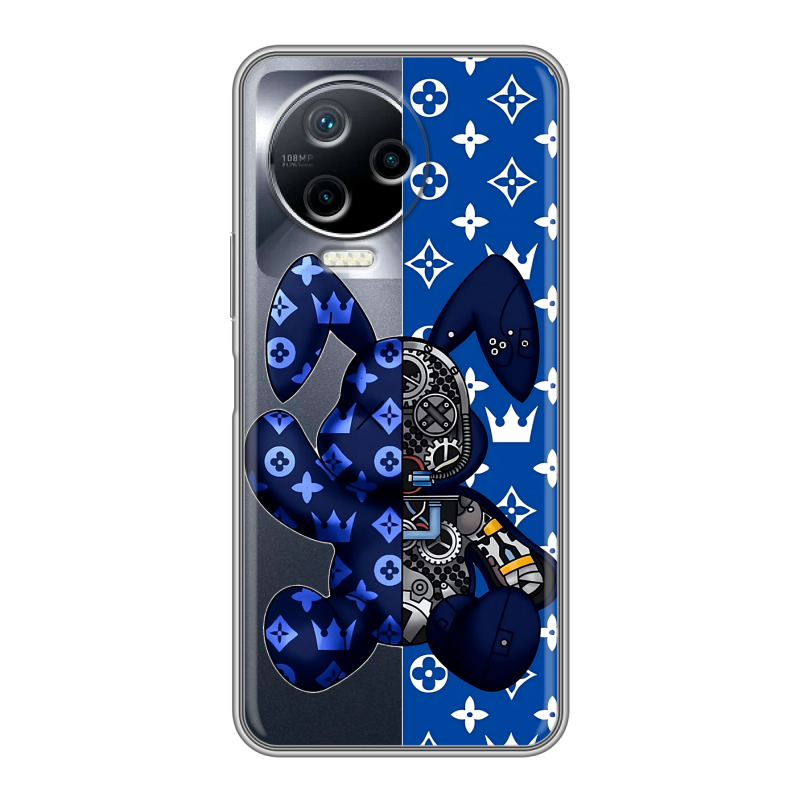 Силиконовый чехол на Infinix Note 12 Pro с принтом Луи робот Силиконовый чехол на Infinix Note 12 Pro с принтом Луи робот