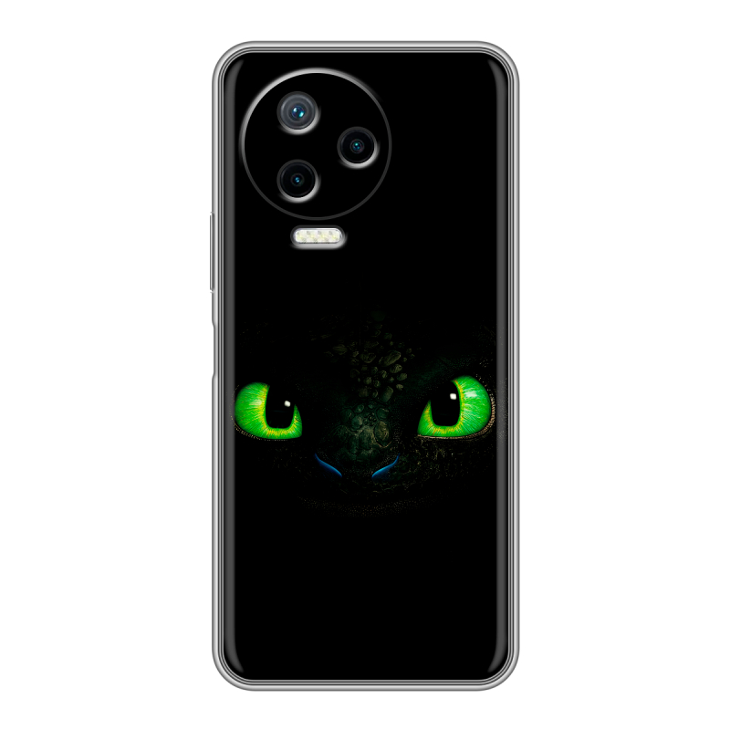 Силиконовый противоударный чехол на Infinix Note 12 Pro с принтом Как приручить дракона Силиконовый противоударный чехол на Infinix Note 12 Pro с принтом Как приручить дракона