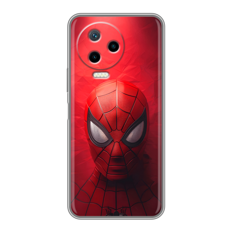 Силиконовый противоударный чехол на Infinix Note 12 Pro с принтом Spiderman Человек паук Силиконовый противоударный чехол на Infinix Note 12 Pro с принтом Spiderman Человек паук