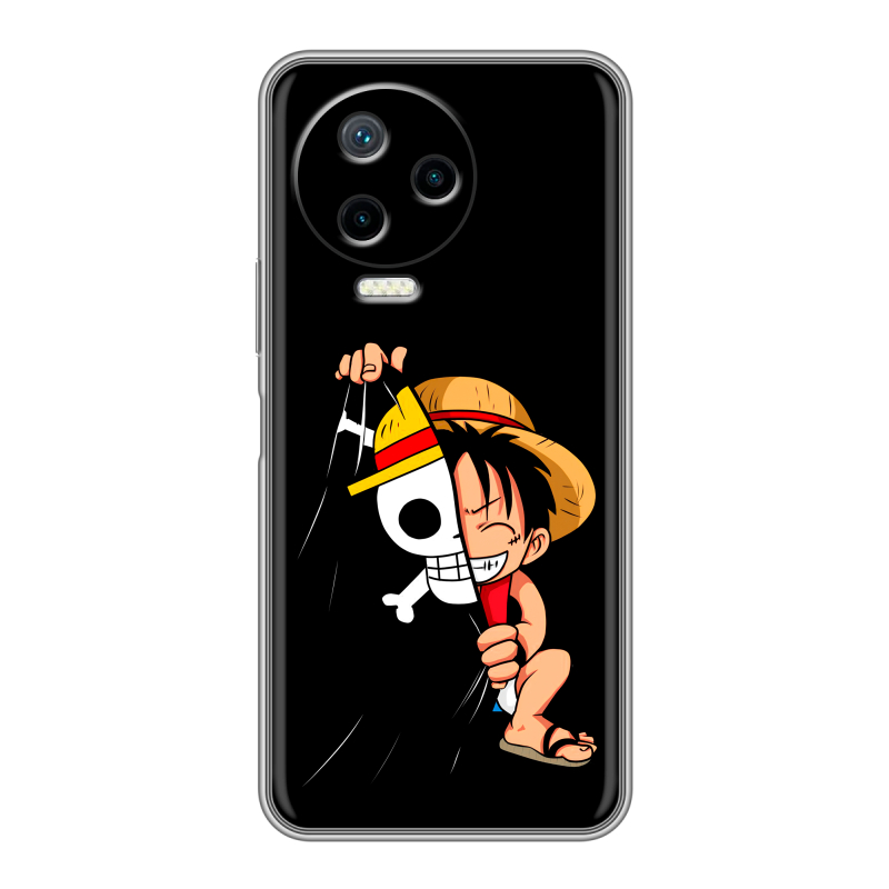 Силиконовый противоударный чехол на Infinix Note 12 Pro с принтом One Piece Ван Пис Силиконовый противоударный чехол на Infinix Note 12 Pro с принтом One Piece Ван Пис