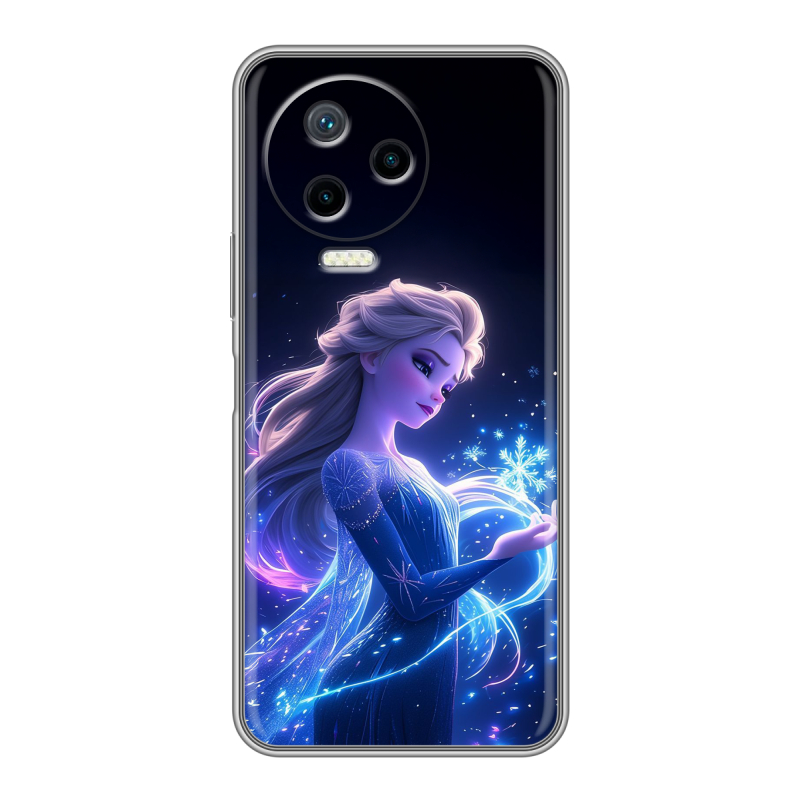 Силиконовый чехол на Infinix Note 12 Pro с принтом Холодное сердце Frozen Силиконовый чехол на Infinix Note 12 Pro с принтом Холодное сердце Frozen