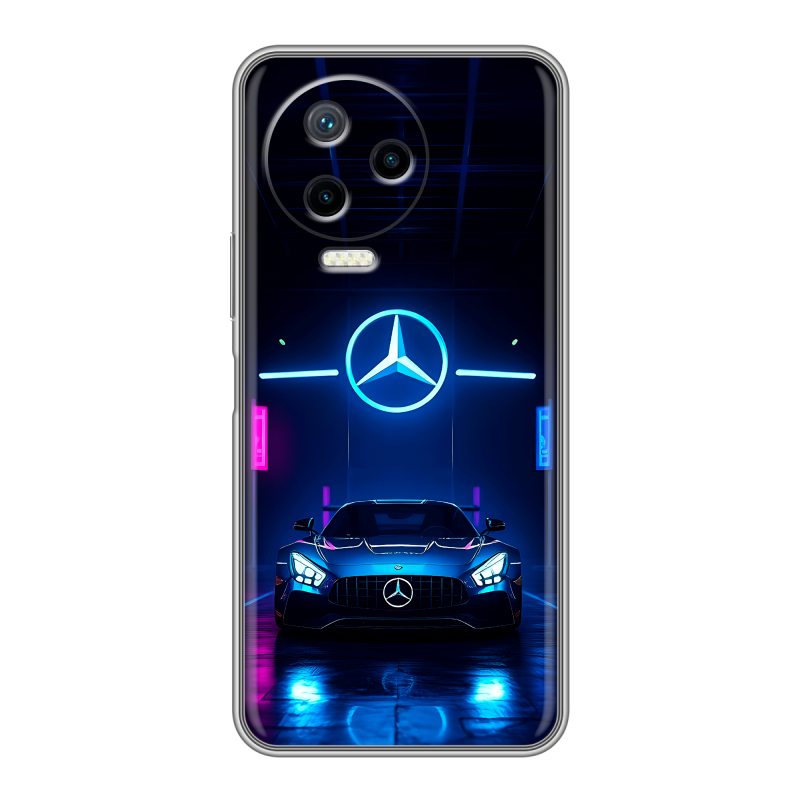 Силиконовый противоударный чехол на Infinix Note 12 Pro с принтом Mercedes Мерседес Силиконовый противоударный чехол на Infinix Note 12 Pro с принтом Mercedes Мерседес