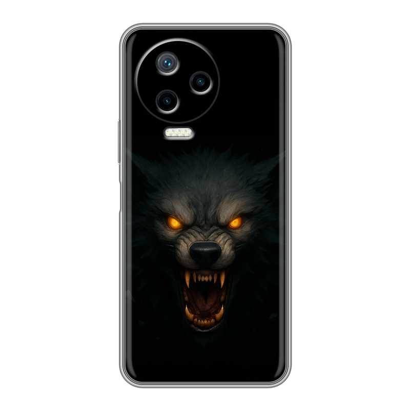 Силиконовый чехол на Infinix Note 12 Pro с принтом Волк Силиконовый чехол на Infinix Note 12 Pro с принтом Волк