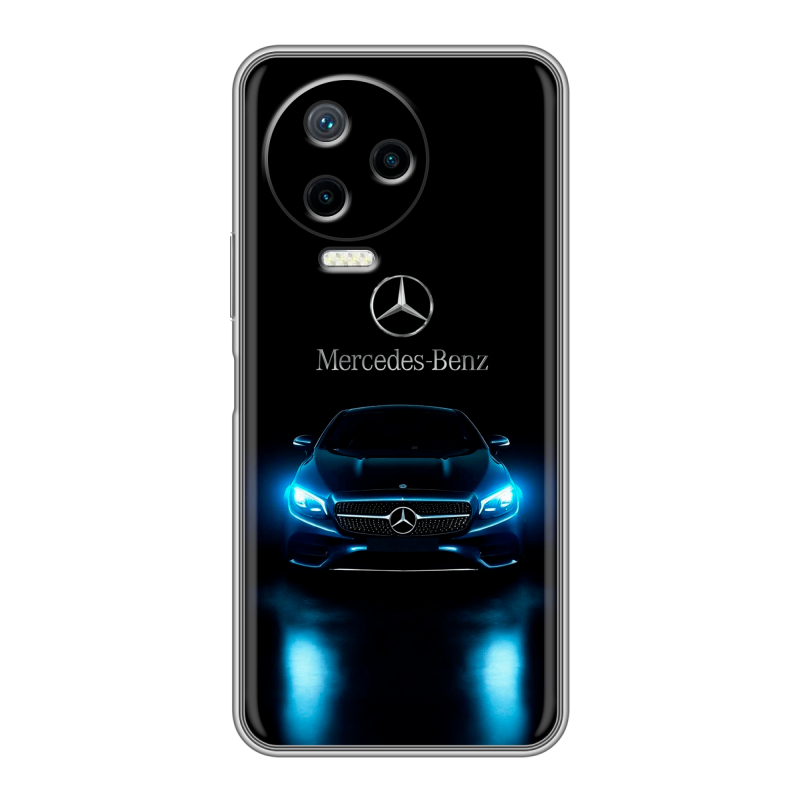 Силиконовый чехол на Infinix Note 12 Pro с принтом Mercedes Мерседес Силиконовый чехол на Infinix Note 12 Pro с принтом Mercedes Мерседес