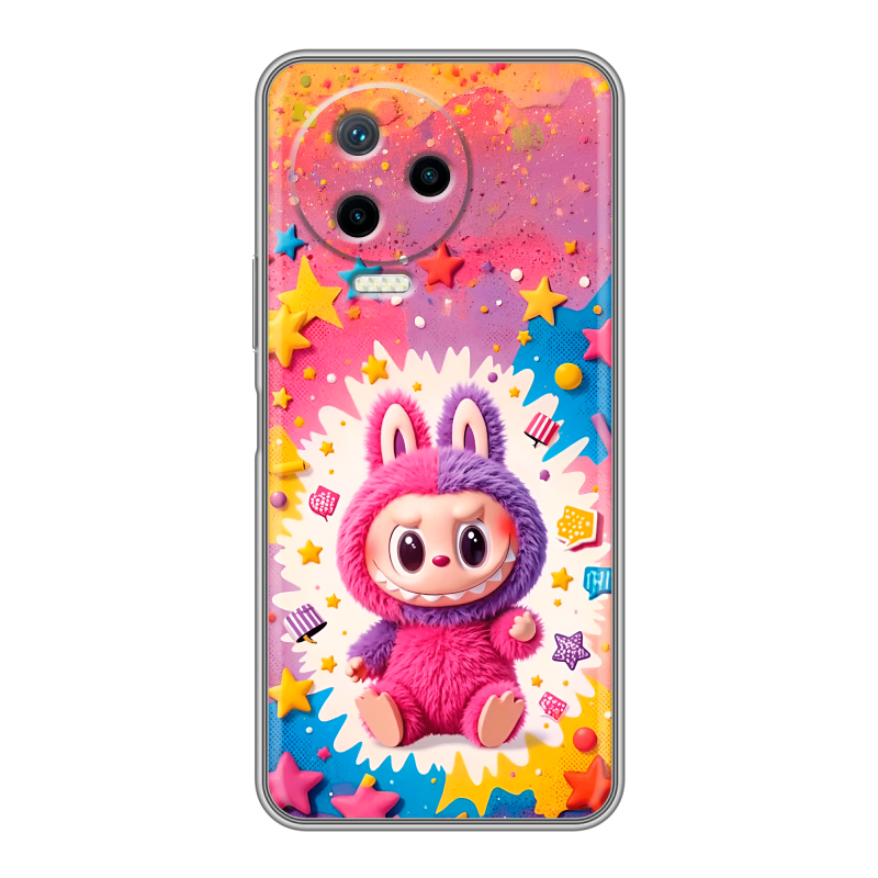 Силиконовый чехол на Infinix Note 12 Pro с принтом Labubu Лабубу Силиконовый чехол на Infinix Note 12 Pro с принтом Labubu Лабубу