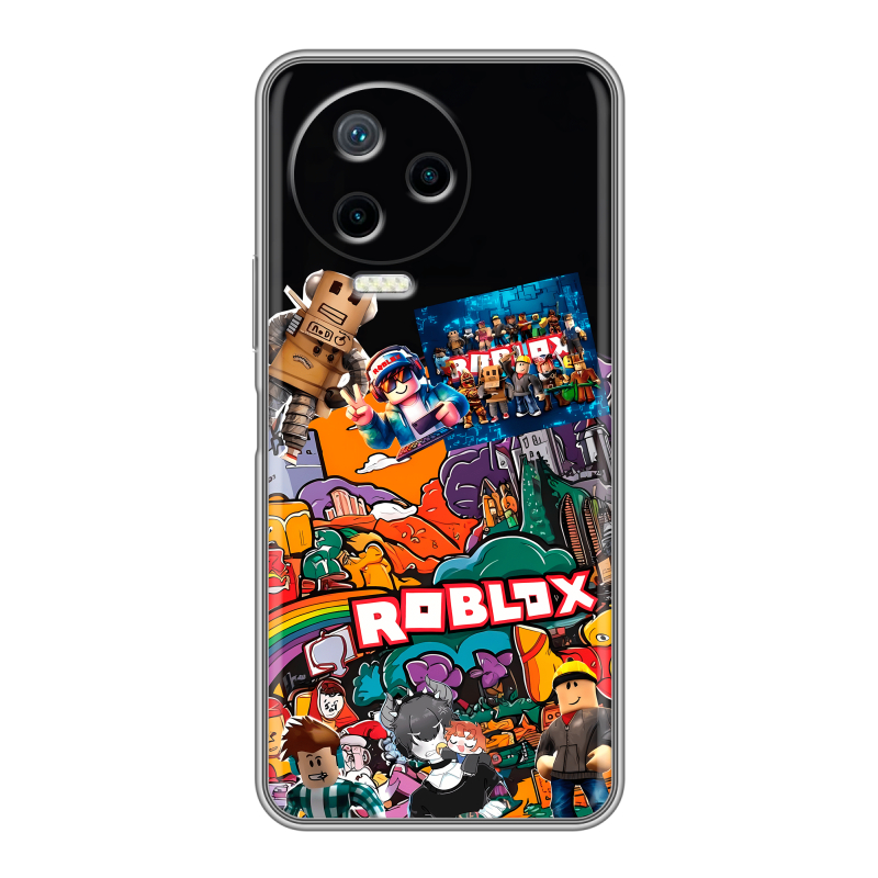 Силиконовый чехол на Infinix Note 12 Pro с принтом Roblox Роблокс Силиконовый чехол на Infinix Note 12 Pro с принтом Roblox Роблокс