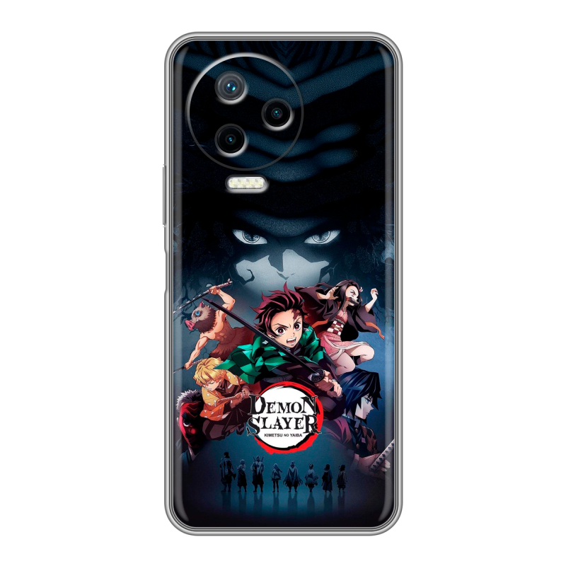 Силиконовый противоударный чехол на Infinix Note 12 Pro с принтом Demon Slayer Клинок рассекающий демонов Силиконовый противоударный чехол на Infinix Note 12 Pro с принтом Demon Slayer Клинок рассекающий демонов
