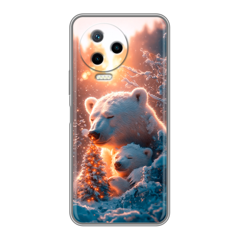 Силиконовый чехол на Infinix Note 12 Pro с принтом Новый год Силиконовый чехол на Infinix Note 12 Pro с принтом Новый год
