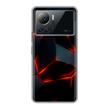 Силиконовый чехол на Infinix Note 12 VIP с принтом Яркие абстракции