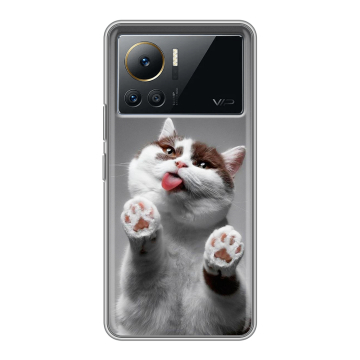 Силиконовый чехол на Infinix Note 12 VIP с принтом Коты