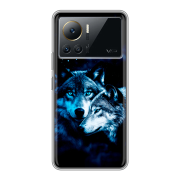 Силиконовый чехол на Infinix Note 12 VIP с принтом Волки