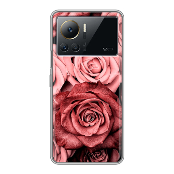 Силиконовый чехол на Infinix Note 12 VIP с принтом Цветы розы