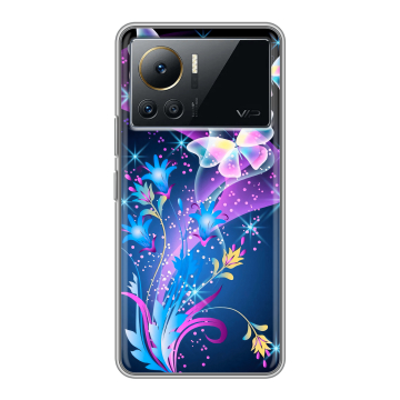 Силиконовый чехол на Infinix Note 12 VIP с принтом Бабочки Силиконовый чехол на Infinix Note 12 VIP с принтом Бабочки