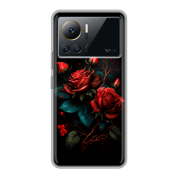 Силиконовый чехол на Infinix Note 12 VIP с принтом Розы красные Силиконовый чехол на Infinix Note 12 VIP с принтом Розы красные