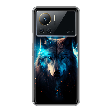 Силиконовый чехол на Infinix Note 12 VIP с принтом Волк ночной