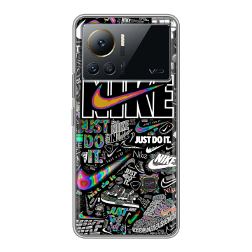 Силиконовый чехол на Infinix Note 12 VIP с принтом Найк Силиконовый чехол на Infinix Note 12 VIP с принтом Найк