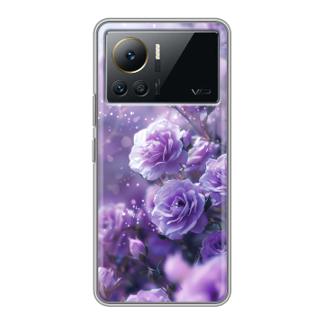 Силиконовый чехол на Infinix Note 12 VIP с принтом Розы цветы Силиконовый чехол на Infinix Note 12 VIP с принтом Розы цветы