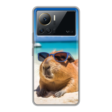 Силиконовый чехол на Infinix Note 12 VIP с принтом Капибара Силиконовый чехол на Infinix Note 12 VIP с принтом Капибара