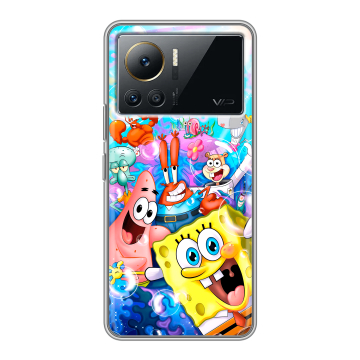 Силиконовый чехол на Infinix Note 12 VIP с принтом спанчбоб спанч боб Силиконовый чехол на Infinix Note 12 VIP с принтом спанчбоб спанч боб