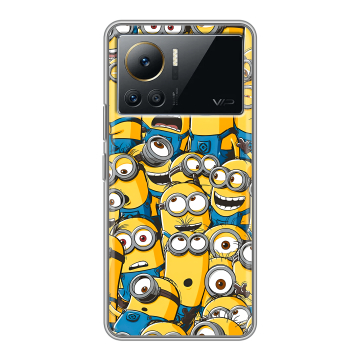 Силиконовый чехол на Infinix Note 12 VIP с принтом Миньоны Силиконовый чехол на Infinix Note 12 VIP с принтом Миньоны