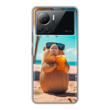 Силиконовый чехол на Infinix Note 12 VIP с принтом Капибара