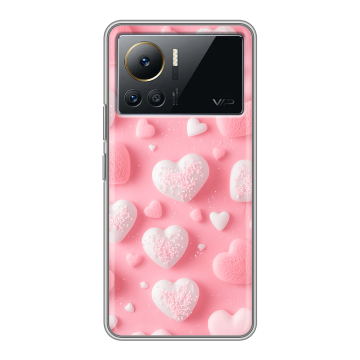 Силиконовый чехол на Infinix Note 12 VIP с принтом Сердечки Силиконовый чехол на Infinix Note 12 VIP с принтом Сердечки