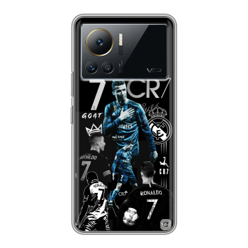 Силиконовый чехол на Infinix Note 12 VIP с принтом Реал Роналдо