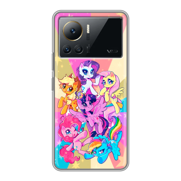 Силиконовый чехол на Infinix Note 12 VIP с принтом My little pony Дружба чудо Силиконовый чехол на Infinix Note 12 VIP с принтом My little pony Дружба чудо