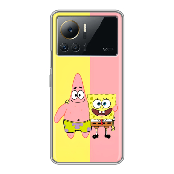 Силиконовый чехол на Infinix Note 12 VIP с принтом Спанч боб Спанчбоб Силиконовый чехол на Infinix Note 12 VIP с принтом Спанч боб Спанчбоб