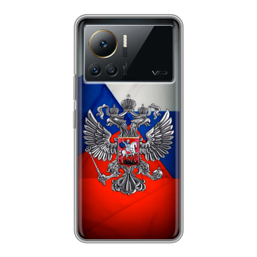 Силиконовый чехол на Infinix Note 12 VIP с принтом Флаг России Силиконовый чехол на Infinix Note 12 VIP с принтом Флаг России