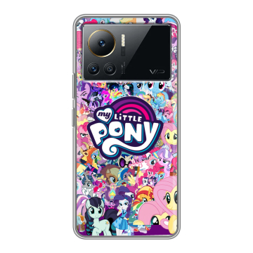 Силиконовый чехол на Infinix Note 12 VIP с принтом My little pony Дружба чудо Силиконовый чехол на Infinix Note 12 VIP с принтом My little pony Дружба чудо