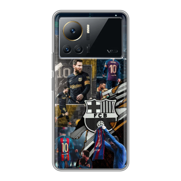 Силиконовый чехол на Infinix Note 12 VIP с принтом Messi Barcelona Силиконовый чехол на Infinix Note 12 VIP с принтом Messi Barcelona
