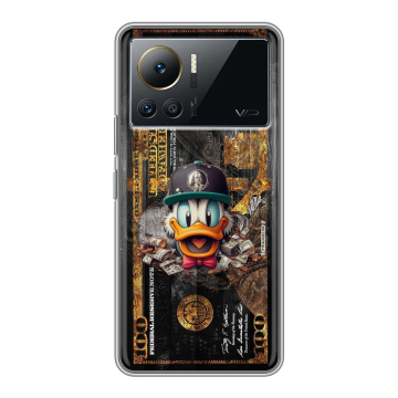 Силиконовый чехол на Infinix Note 12 VIP с принтом Дональд Дак Доллар Силиконовый чехол на Infinix Note 12 VIP с принтом Дональд Дак Доллар
