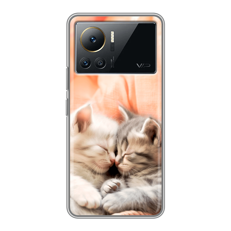 Силиконовый чехол на Infinix Note 12 VIP с принтом Котята Силиконовый чехол на Infinix Note 12 VIP с принтом Котята