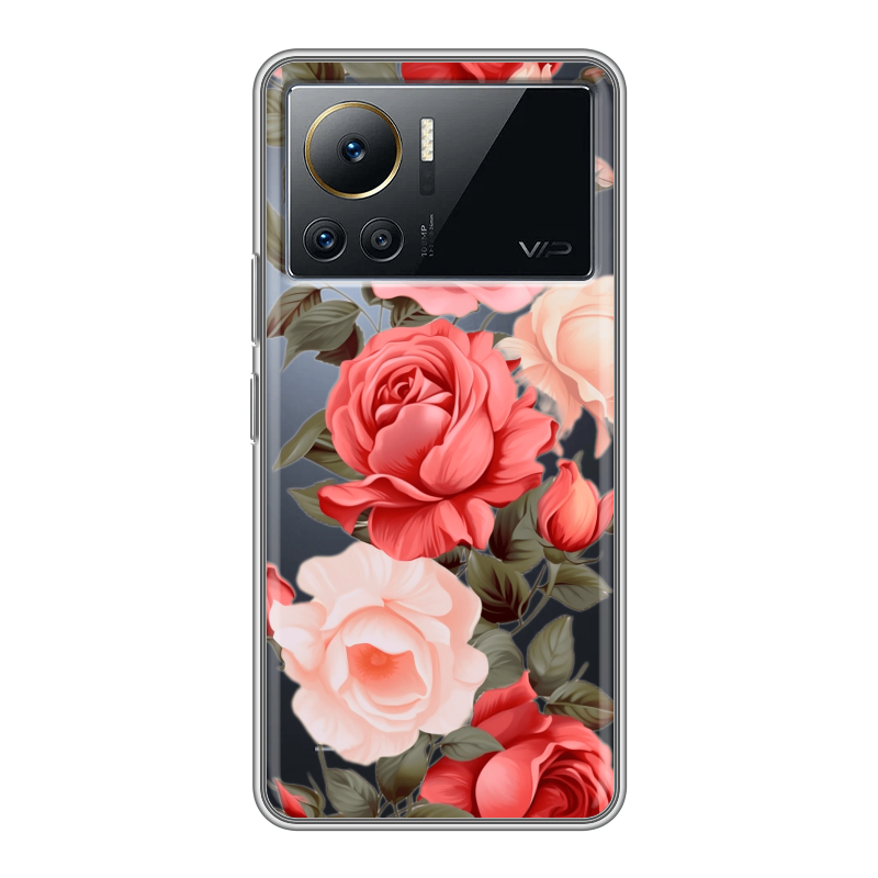 Силиконовый чехол на Infinix Note 12 VIP с принтом Розы Силиконовый чехол на Infinix Note 12 VIP с принтом Розы