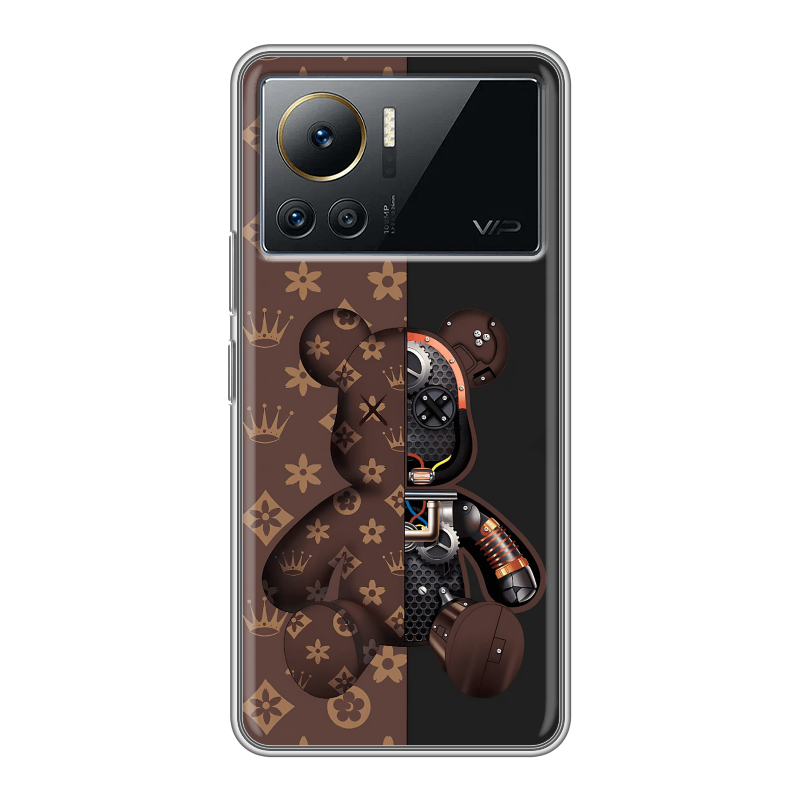 Силиконовый противоударный чехол на Infinix Note 12 VIP с принтом Луи робот Силиконовый противоударный чехол на Infinix Note 12 VIP с принтом Луи робот