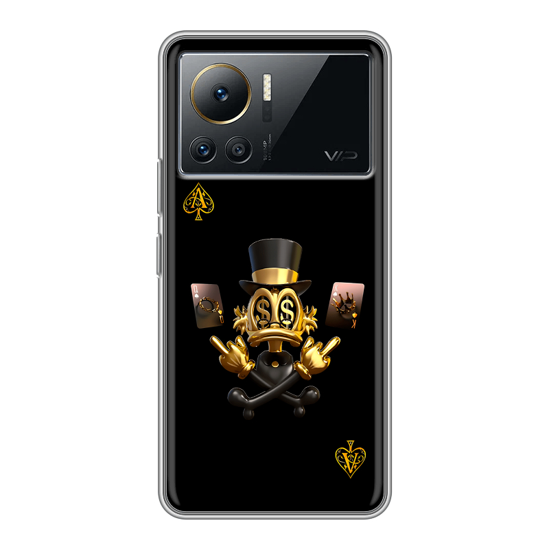 Силиконовый противоударный чехол на Infinix Note 12 VIP с принтом Золотой скрудж макдак Силиконовый противоударный чехол на Infinix Note 12 VIP с принтом Золотой скрудж макдак