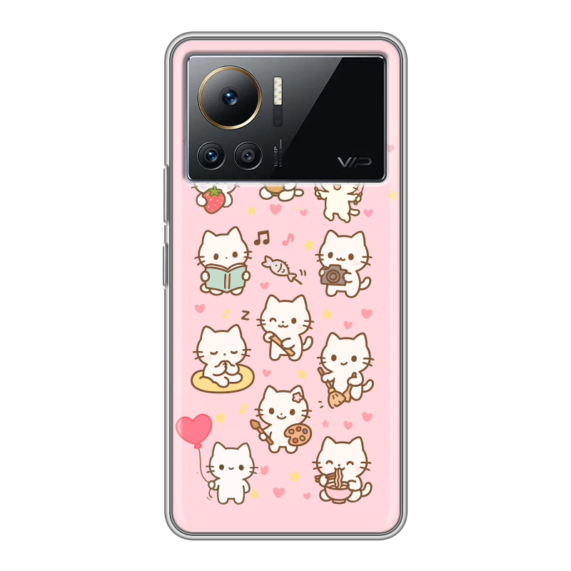 Силиконовый чехол на Infinix Note 12 VIP с принтом Hello Kitty Хелоу Кити Силиконовый чехол на Infinix Note 12 VIP с принтом Hello Kitty Хелоу Кити