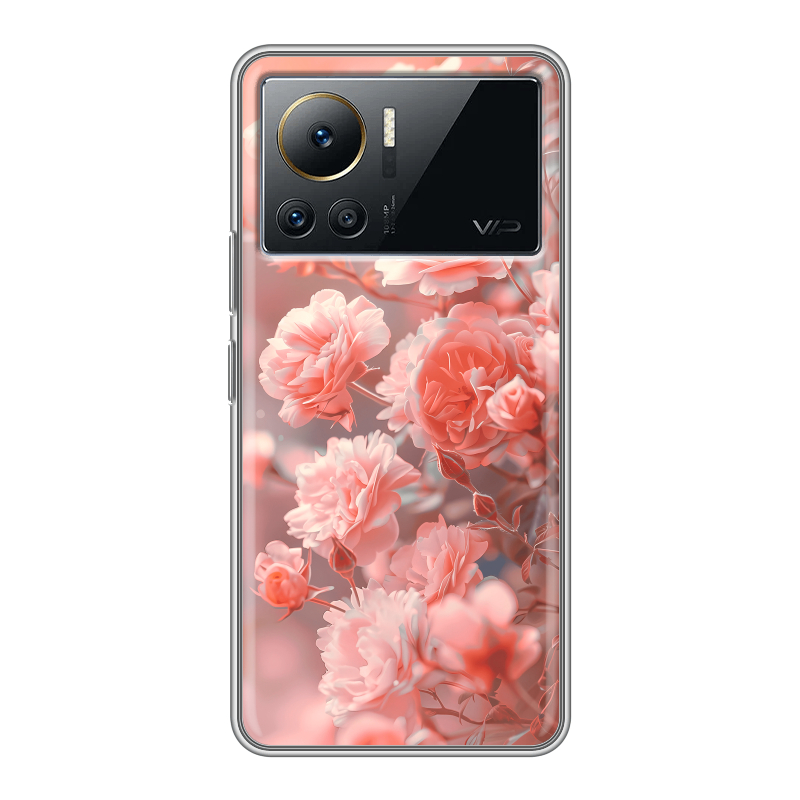 Силиконовый противоударный чехол на Infinix Note 12 VIP с принтом Розы цветы Силиконовый противоударный чехол на Infinix Note 12 VIP с принтом Розы цветы