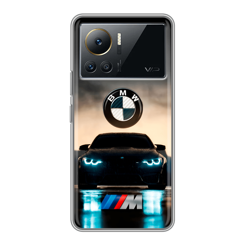 Силиконовый противоударный чехол на Infinix Note 12 VIP с принтом БМВ BMW Силиконовый противоударный чехол на Infinix Note 12 VIP с принтом БМВ BMW