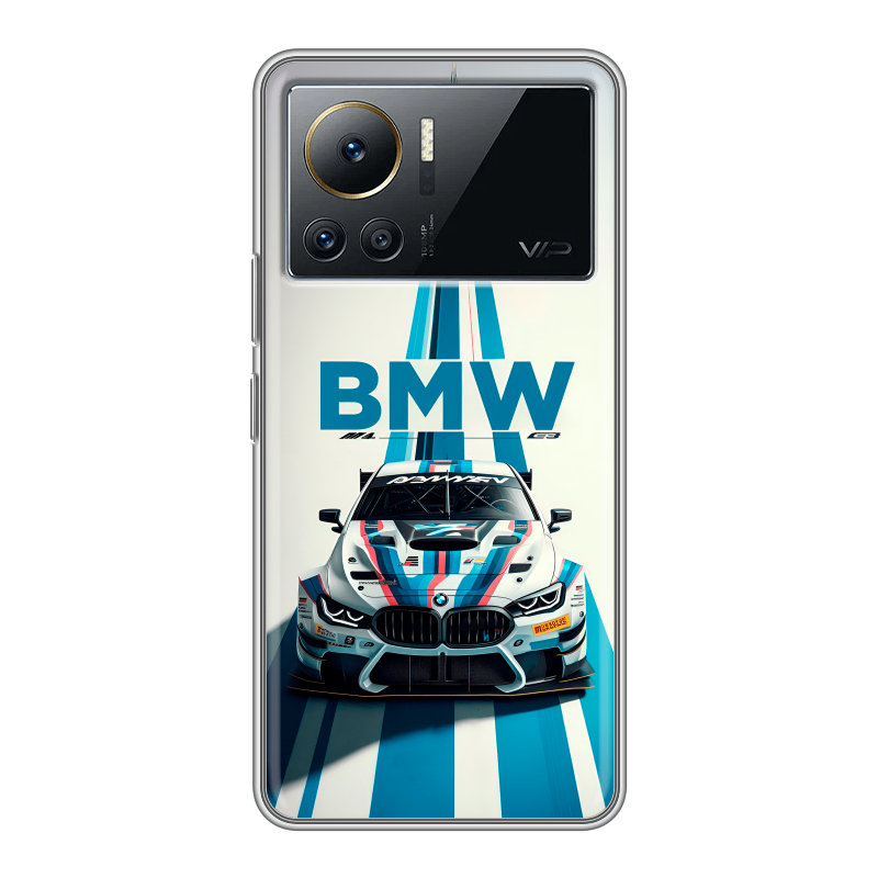 Силиконовый противоударный чехол на Infinix Note 12 VIP с принтом БМВ BMW Силиконовый противоударный чехол на Infinix Note 12 VIP с принтом БМВ BMW