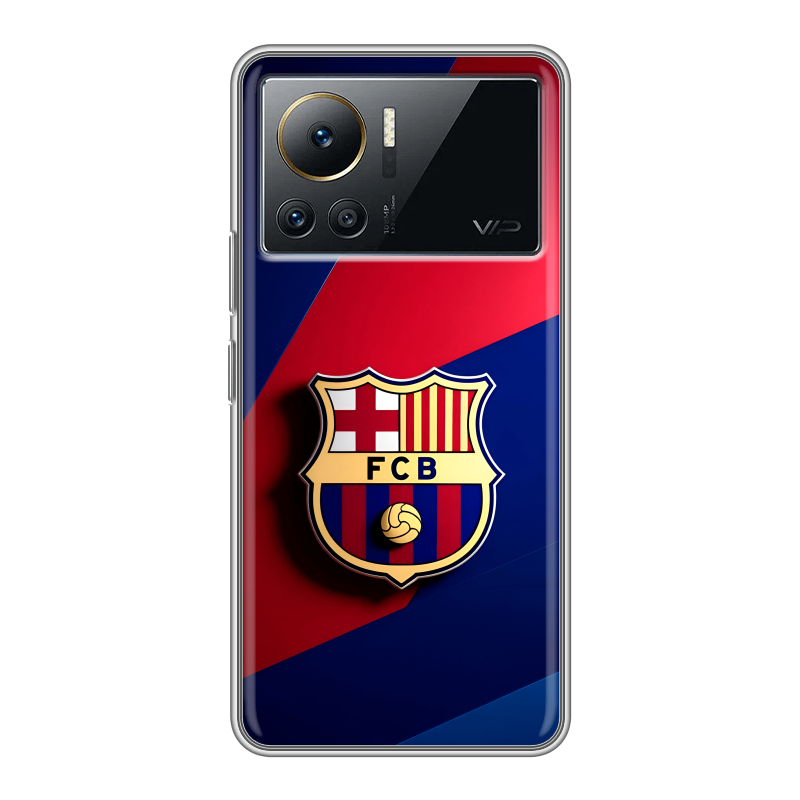 Силиконовый чехол на Infinix Note 12 VIP с принтом Барселона Barcelona Силиконовый чехол на Infinix Note 12 VIP с принтом Барселона Barcelona
