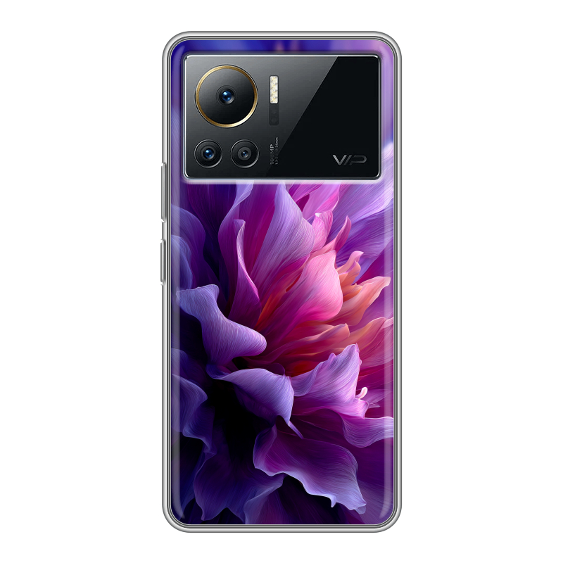 Силиконовый чехол на Infinix Note 12 VIP с принтом женский цветы Силиконовый чехол на Infinix Note 12 VIP с принтом женский цветы