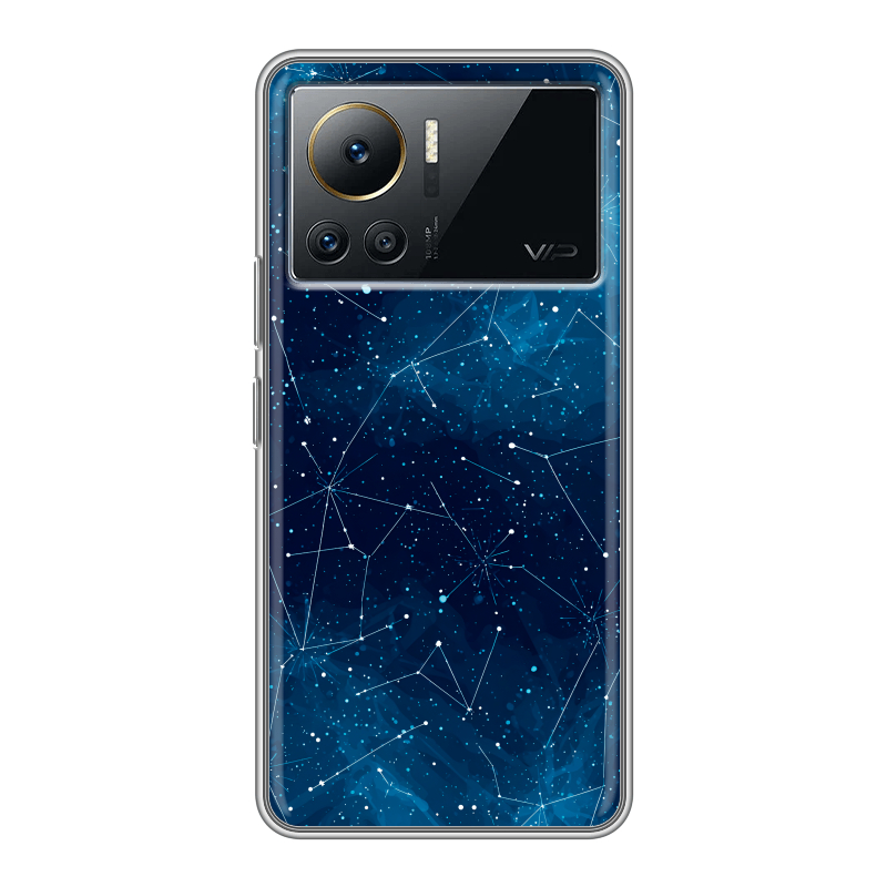 Силиконовый противоударный чехол на Infinix Note 12 VIP с принтом Космос звезды Силиконовый противоударный чехол на Infinix Note 12 VIP с принтом Космос звезды