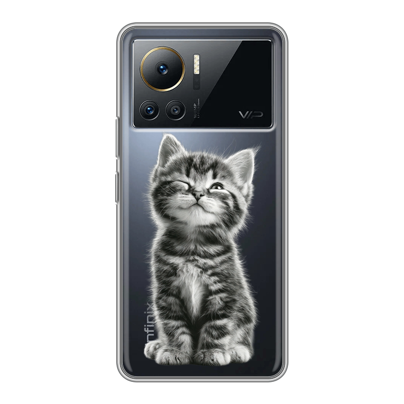 Силиконовый чехол на Infinix Note 12 VIP с принтом Котенок Силиконовый чехол на Infinix Note 12 VIP с принтом Котенок
