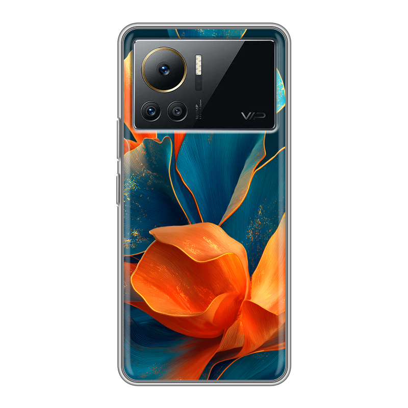 Силиконовый противоударный чехол на Infinix Note 12 VIP с принтом Цветы Силиконовый противоударный чехол на Infinix Note 12 VIP с принтом Цветы