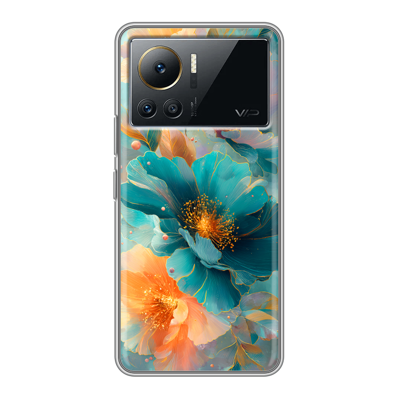 Силиконовый чехол на Infinix Note 12 VIP с принтом Цветы Силиконовый чехол на Infinix Note 12 VIP с принтом Цветы
