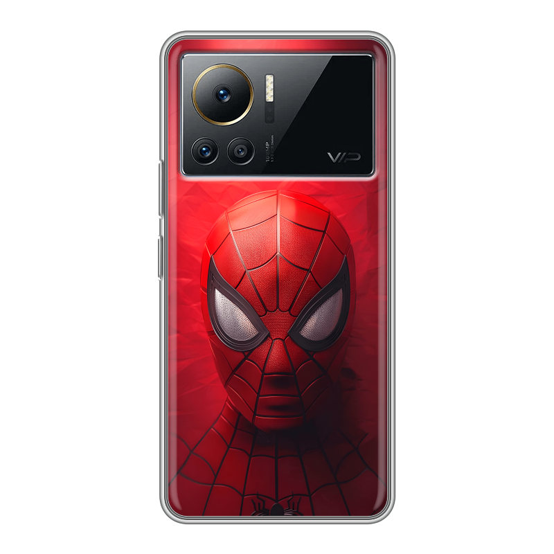 Силиконовый противоударный чехол на Infinix Note 12 VIP с принтом Spiderman Человек паук Силиконовый противоударный чехол на Infinix Note 12 VIP с принтом Spiderman Человек паук