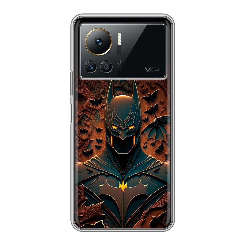 Силиконовый противоударный чехол на Infinix Note 12 VIP с принтом Batman Бэтмен Силиконовый противоударный чехол на Infinix Note 12 VIP с принтом Batman Бэтмен