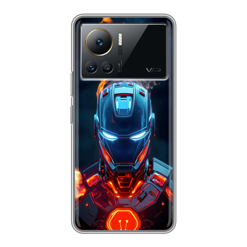 Силиконовый чехол на Infinix Note 12 VIP с принтом IronMan Железный человек Силиконовый чехол на Infinix Note 12 VIP с принтом IronMan Железный человек